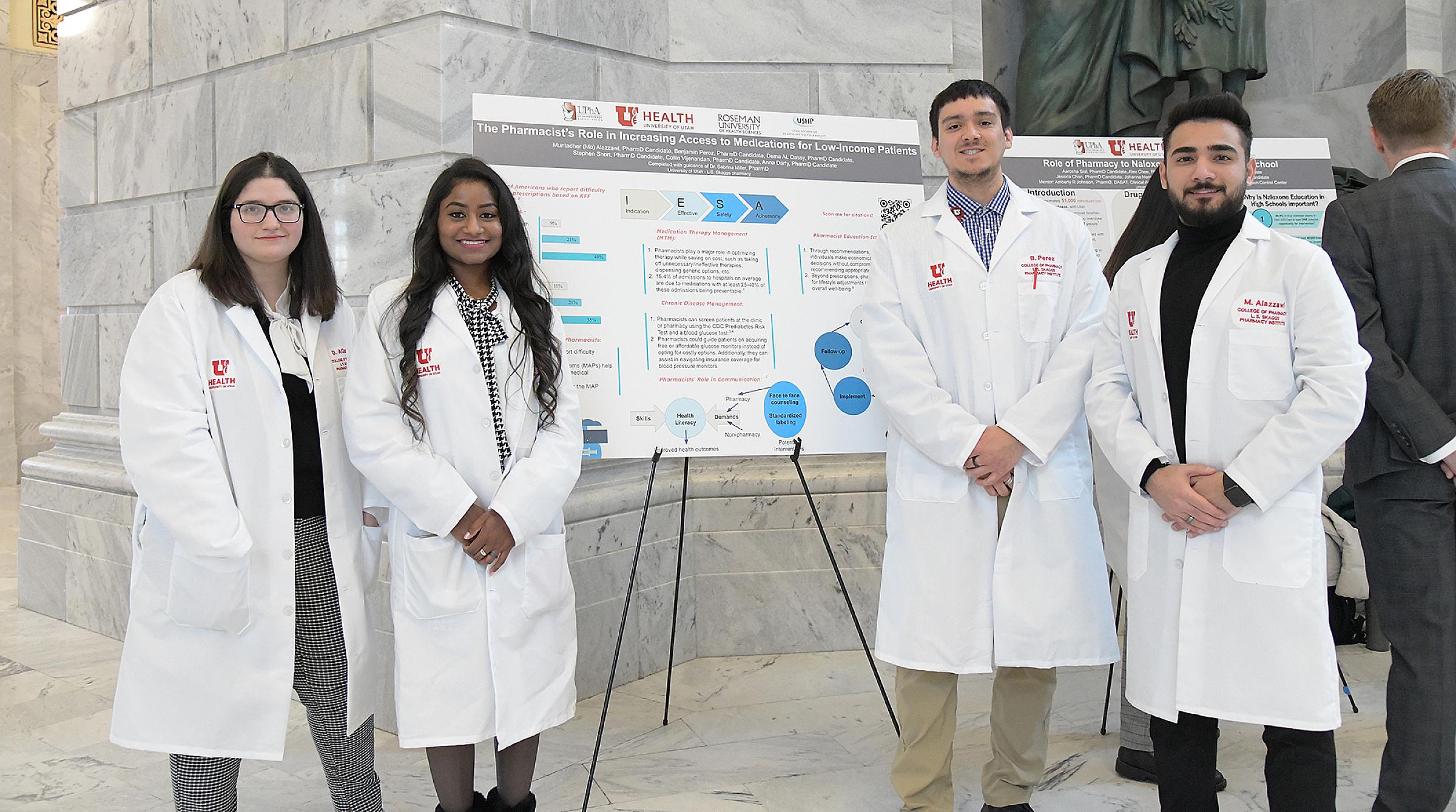 U of U pharmacy students present research at Utah State Capitol