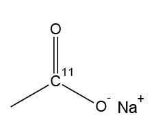 11C-Acetate Chemical Structural Formula