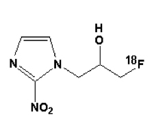 18-F-Fluoromisonidazaole (FMISO) Chemical Structural Formula