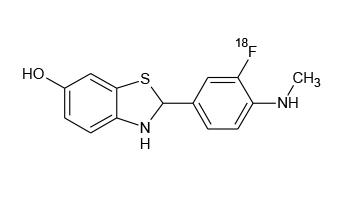 18F-Flutemetamol Chemical Structural Formula