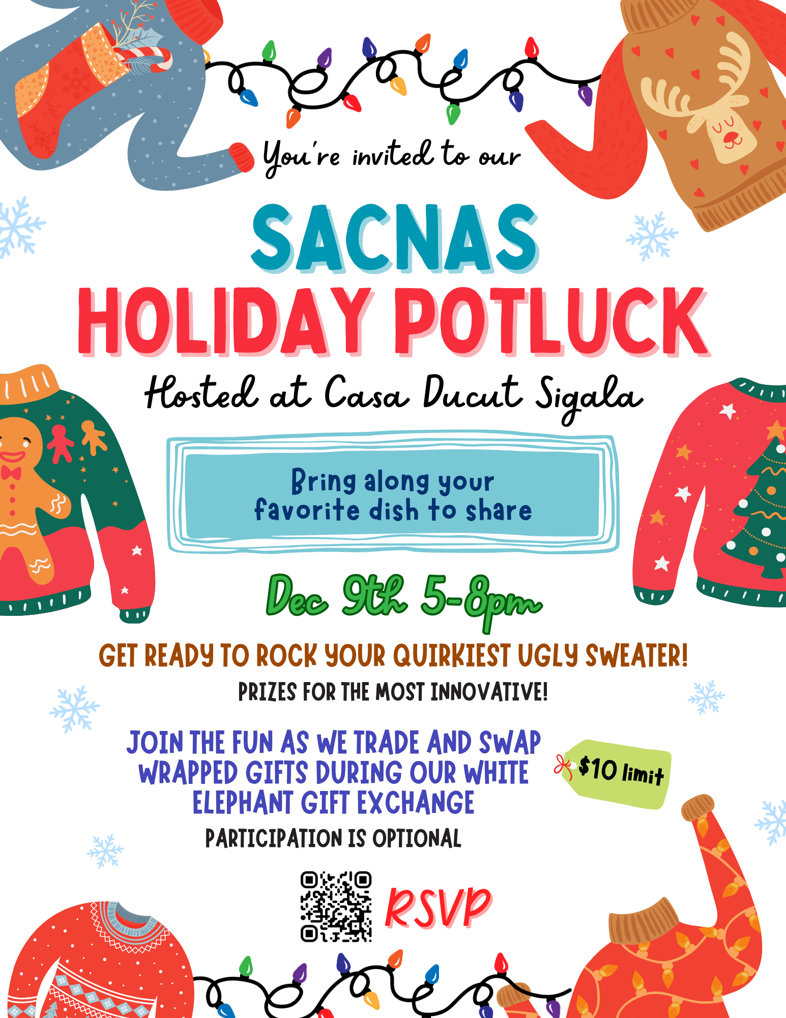 SACNAS Holiday Potluck