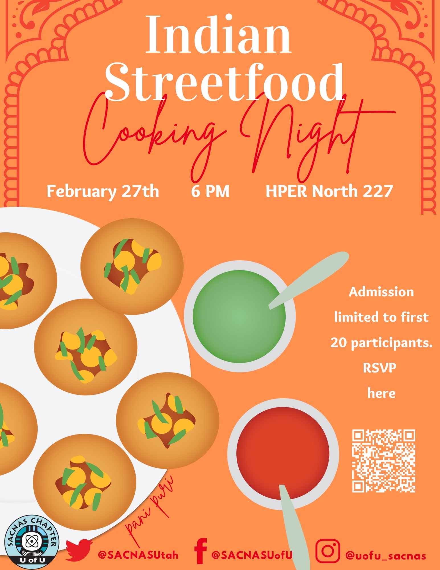 SACNAS Indian Street Food Social