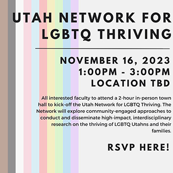 Utah Network for LGBTQ Thriving Town Hall