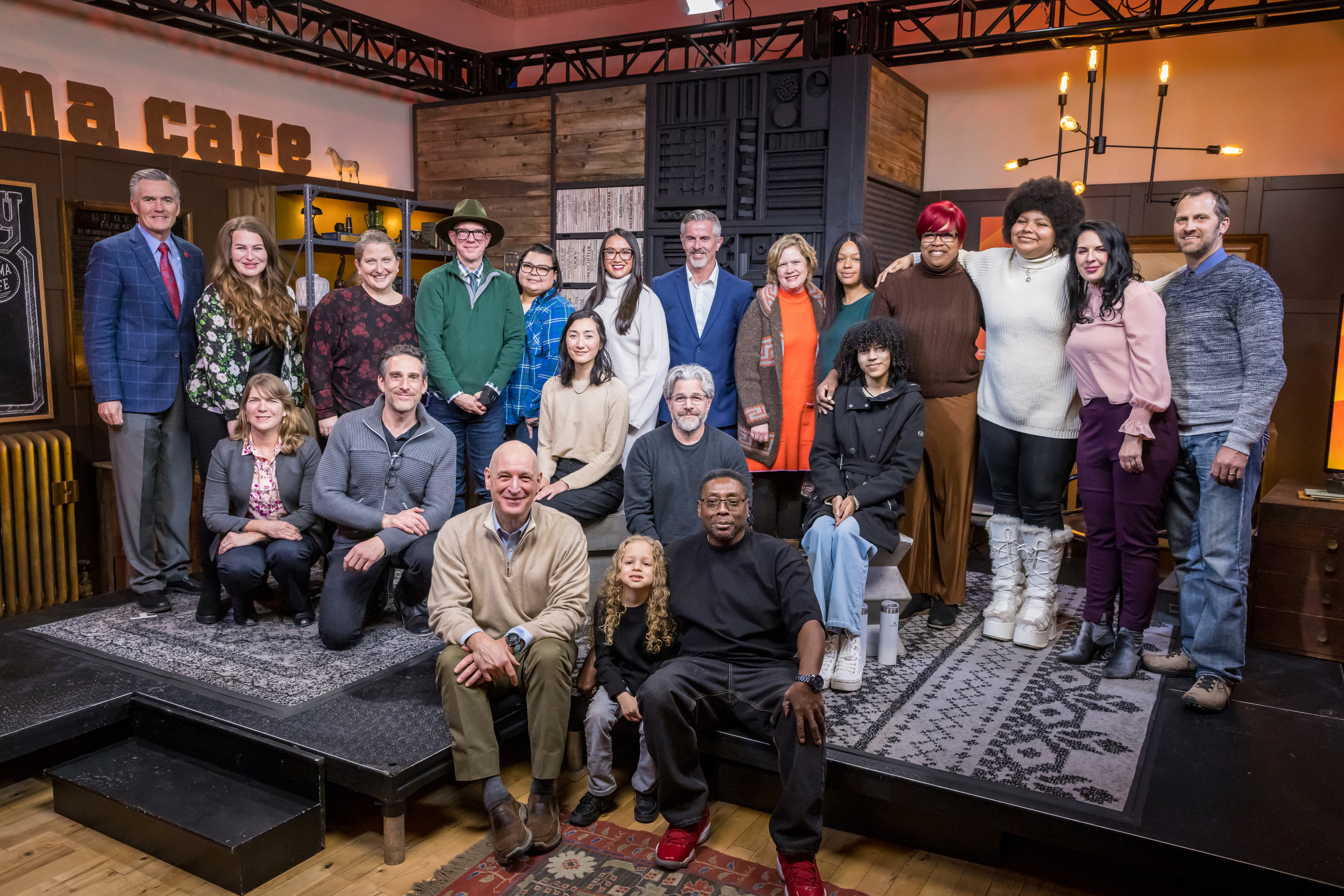New Narratives in Health film series stars, filmmakers, and supporters gather at Filmmaker Lodge during Sundance Film Festival 2023.