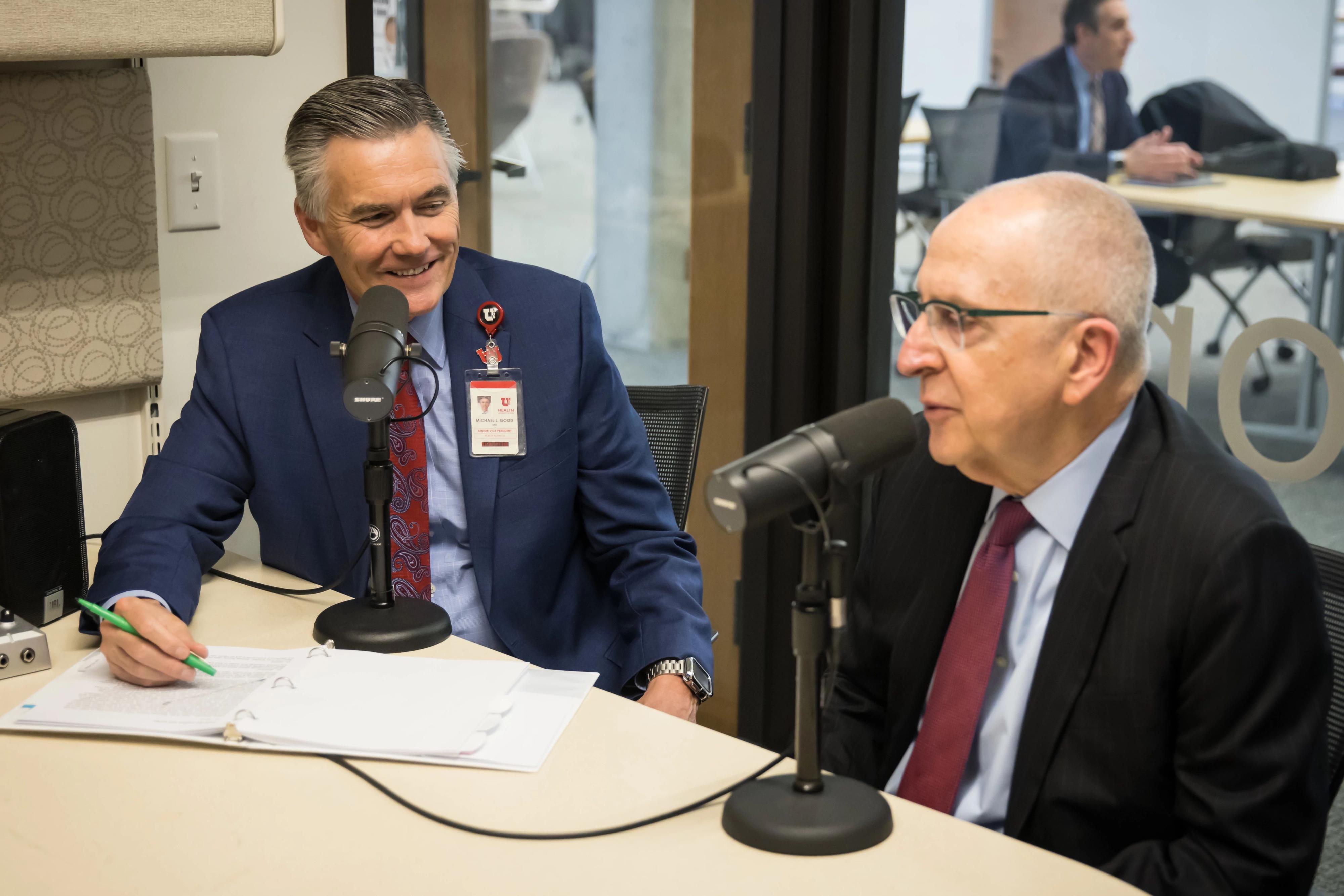 Michael Good, MD, and David Skorton, MD