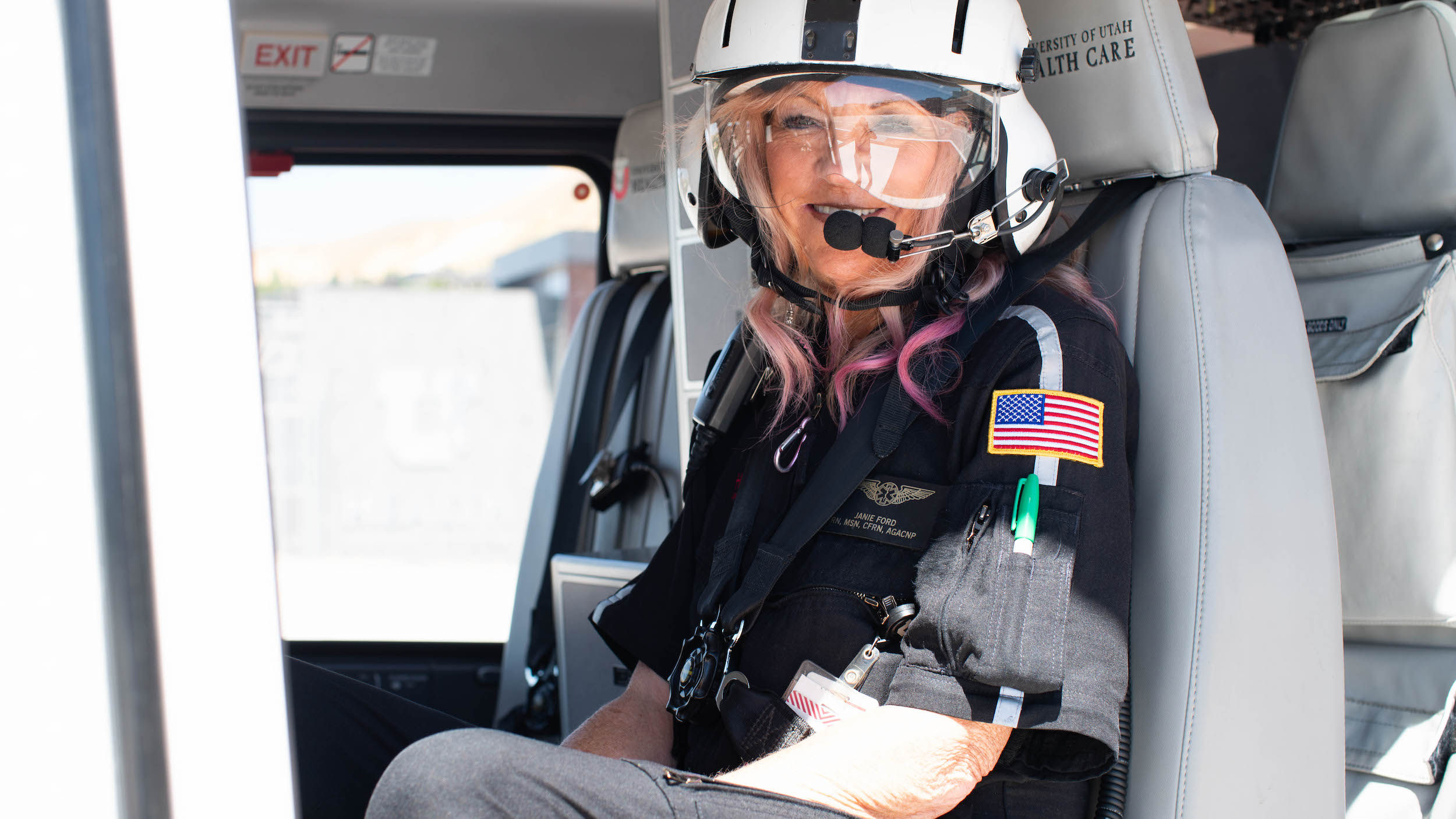 Janie Ford has been an AirMed flight nurse for 40 years.