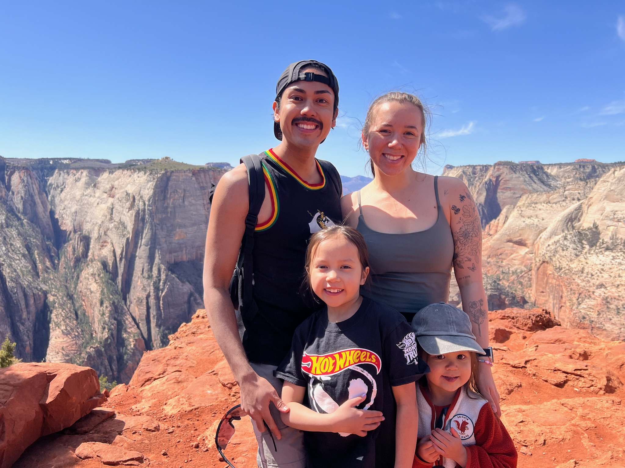 University of Utah second-year medical student mother Monica-Rae Owens, enjoying the outdoors with her family.