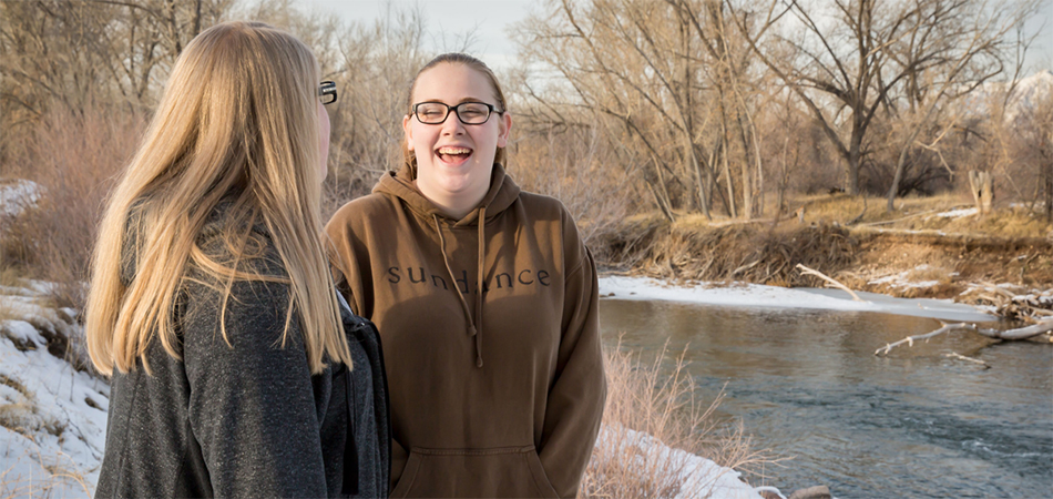 A picture of Harli Holmes and Julia Ludlow.