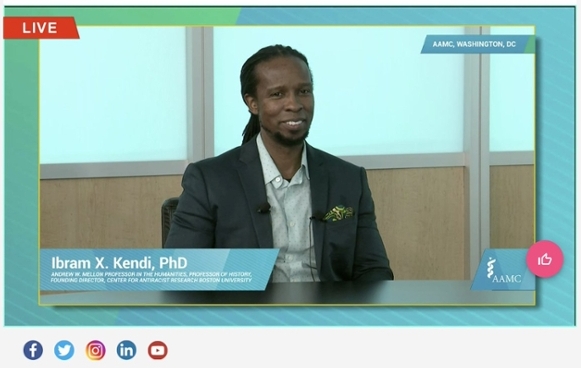 Ibram X. Kendi, PhD, presenting at 2020 AAMC Annual Meeting