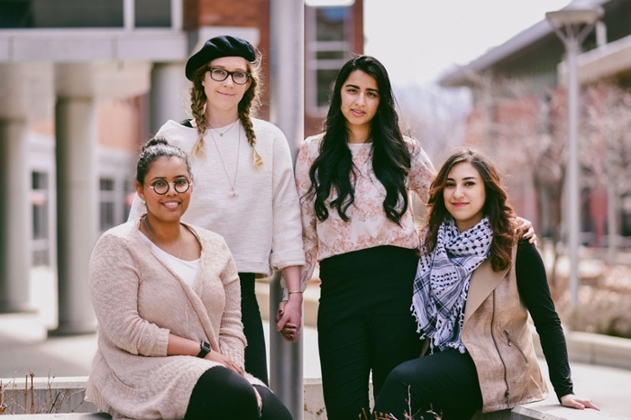 Bushra Hussein, Margaux Miller, Harjit Kaur, and Leen Samha