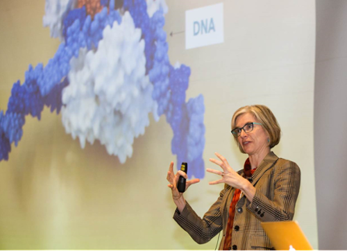 Jennifer Doudna, PhD, speaks at H.A. and Edna  Benning Medical Society Lecture , 2018