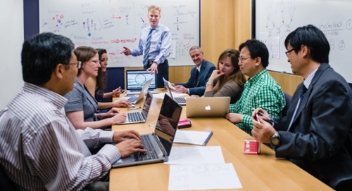 Yves Lussier, MD, with colleagues at University of Chicago