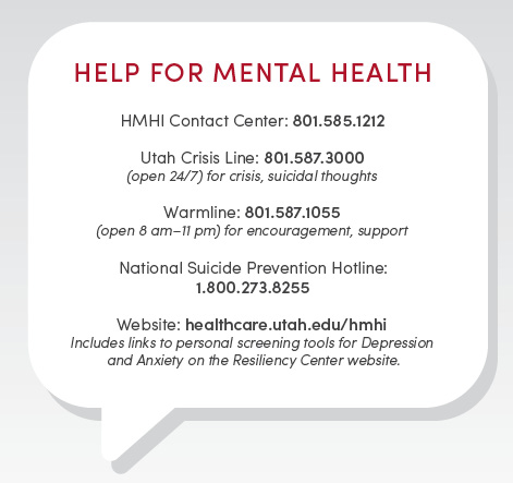 Mental Health Care in a Pandemic | University of Utah Health | University  of Utah Health