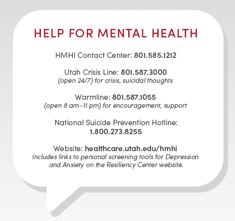 U of U Health mental health resources