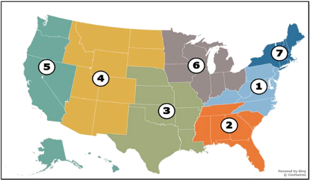 Network of the National Library of Medicine map