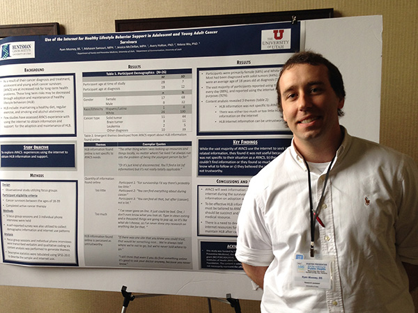 Ryan Mooney presenting a poster on CASH findings at Utah Public Health Association conference in Salt Lake City, UT.