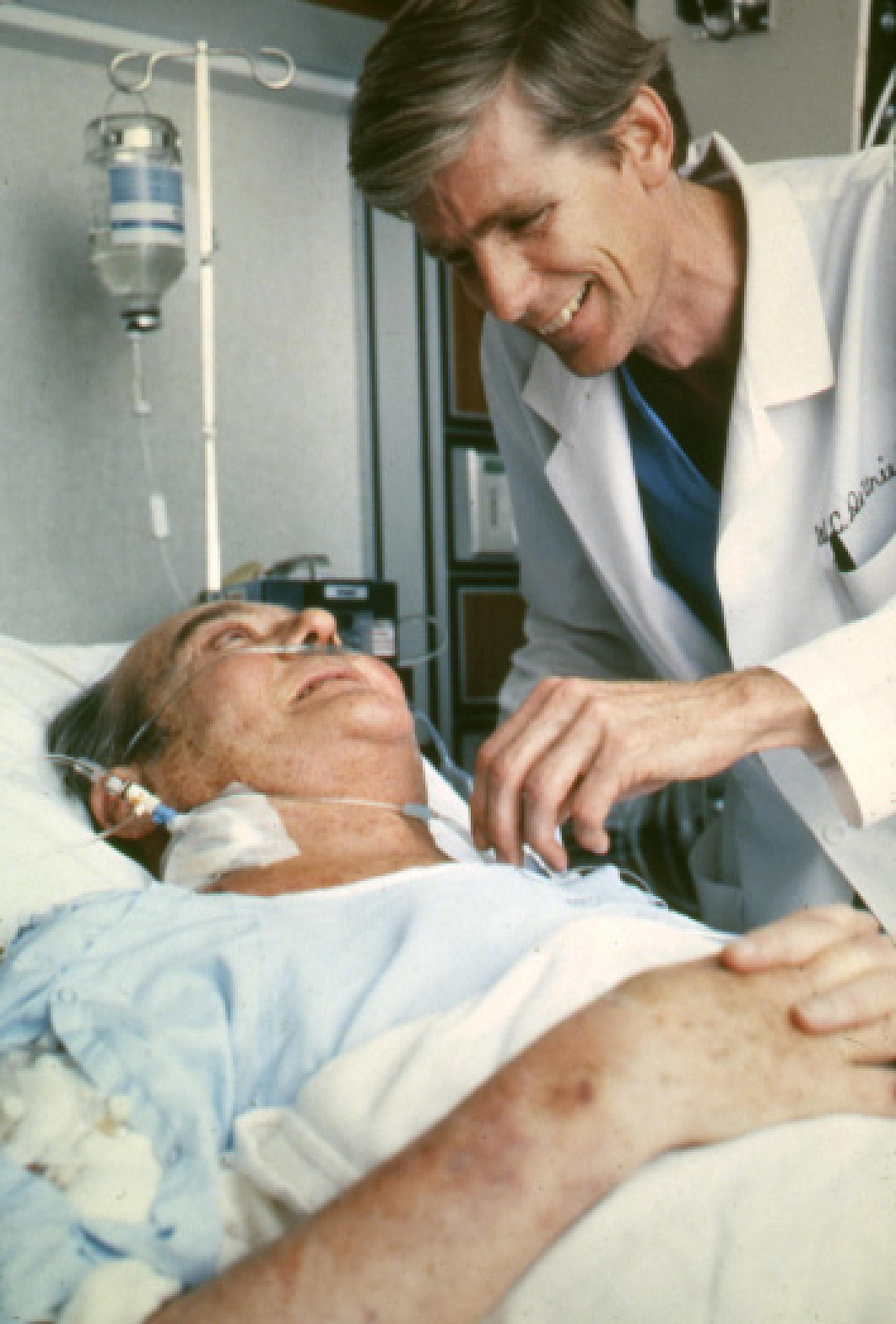 Barney Clark, first patient to receive an artificial heart
