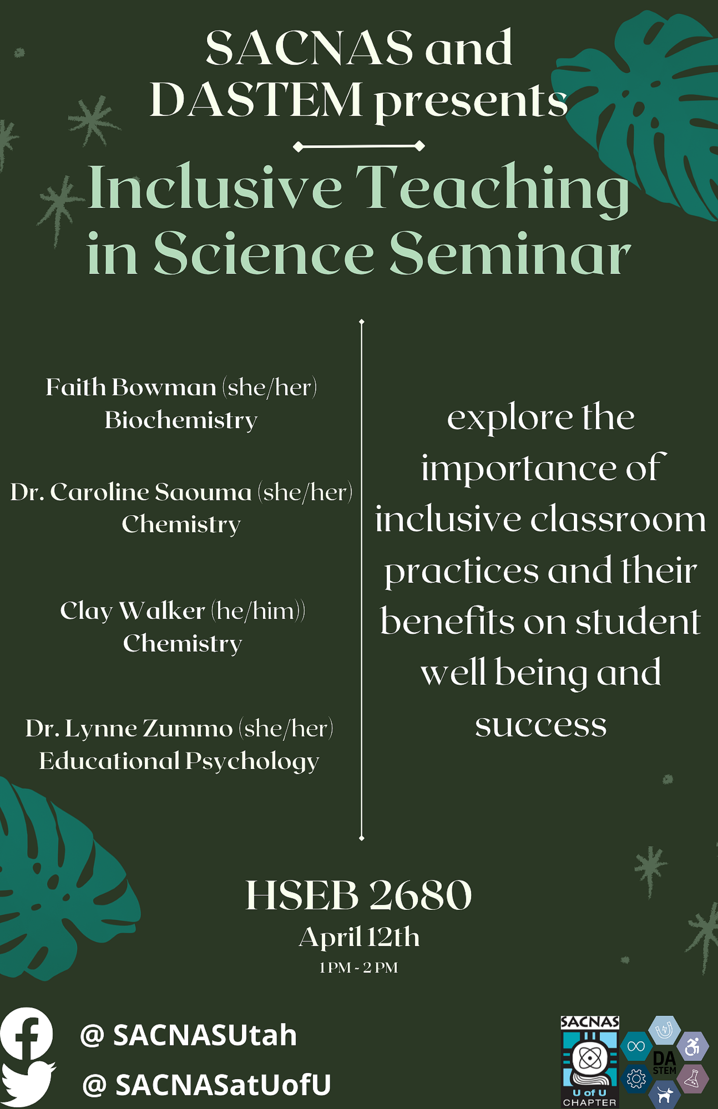 SACNAS Inclusive Teaching Flyer