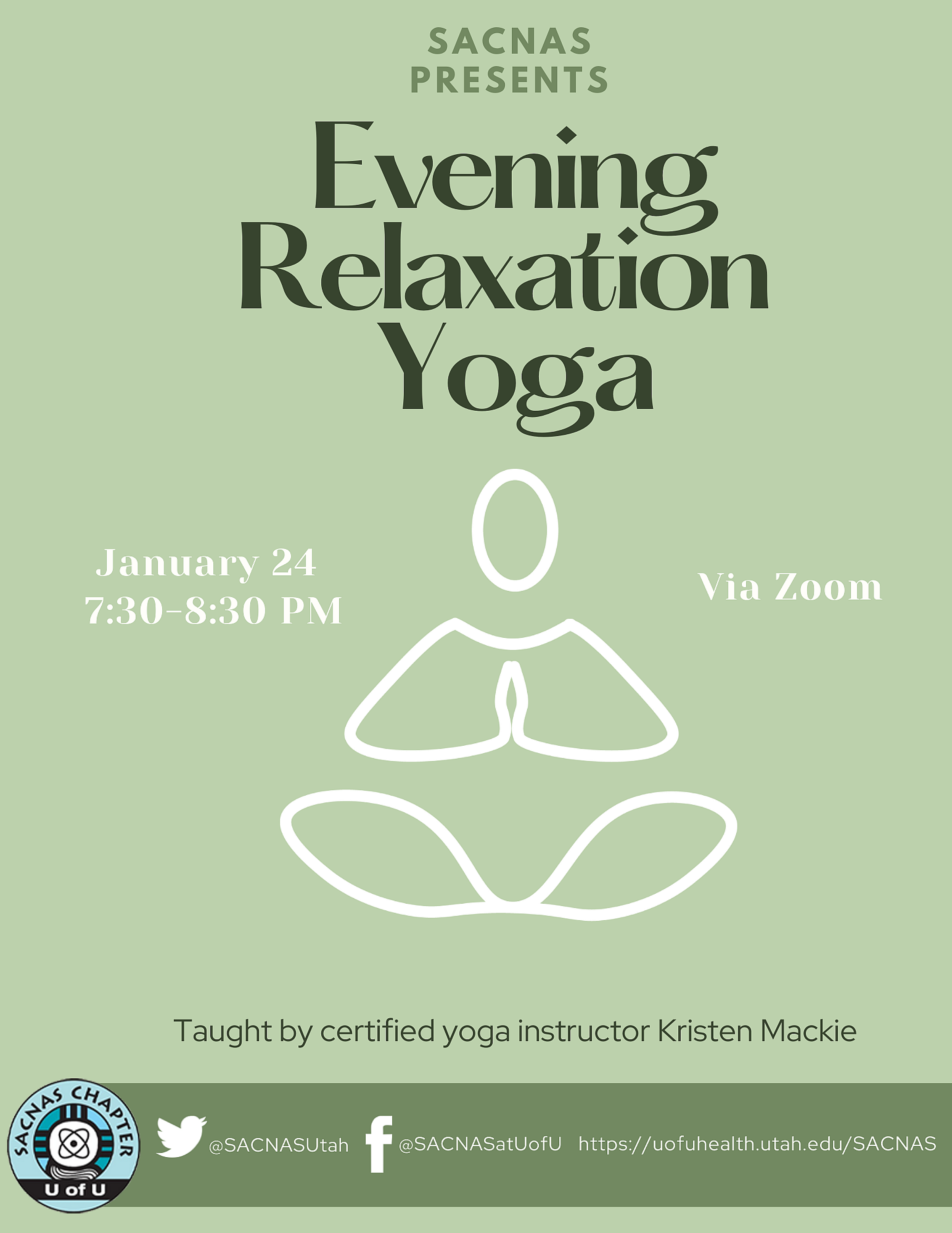 SACNAS Evening Relaxation Yoga Flyer
