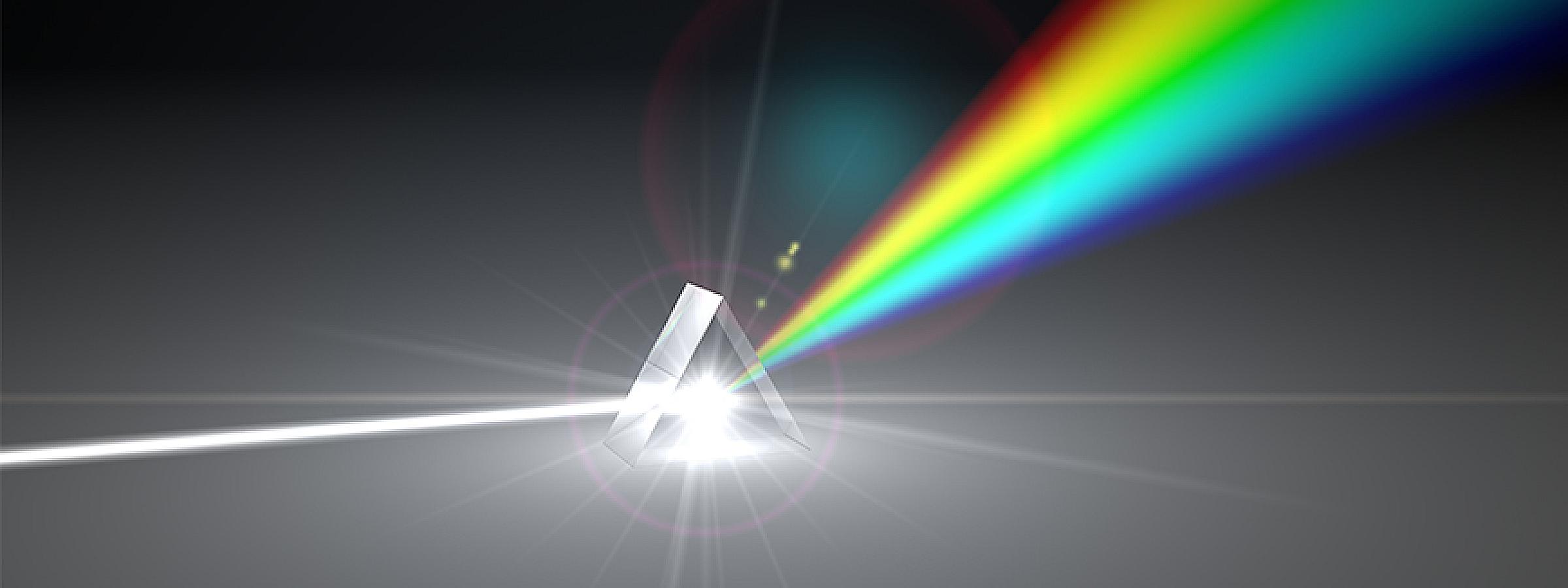 Pyramid Light Reflection Rainbow