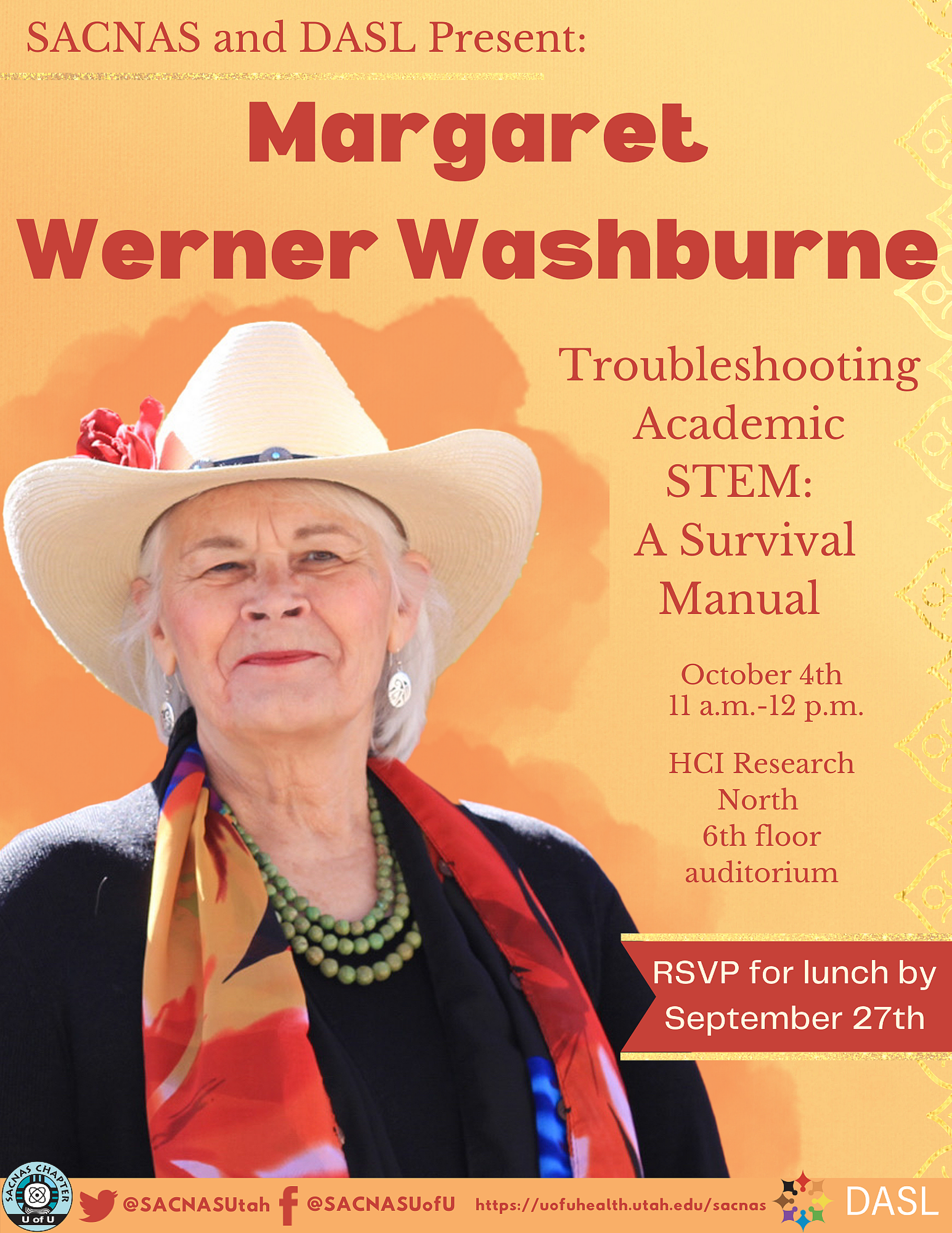 SACNAS and DASL seminar- Dr. Margaret Werner Washburne