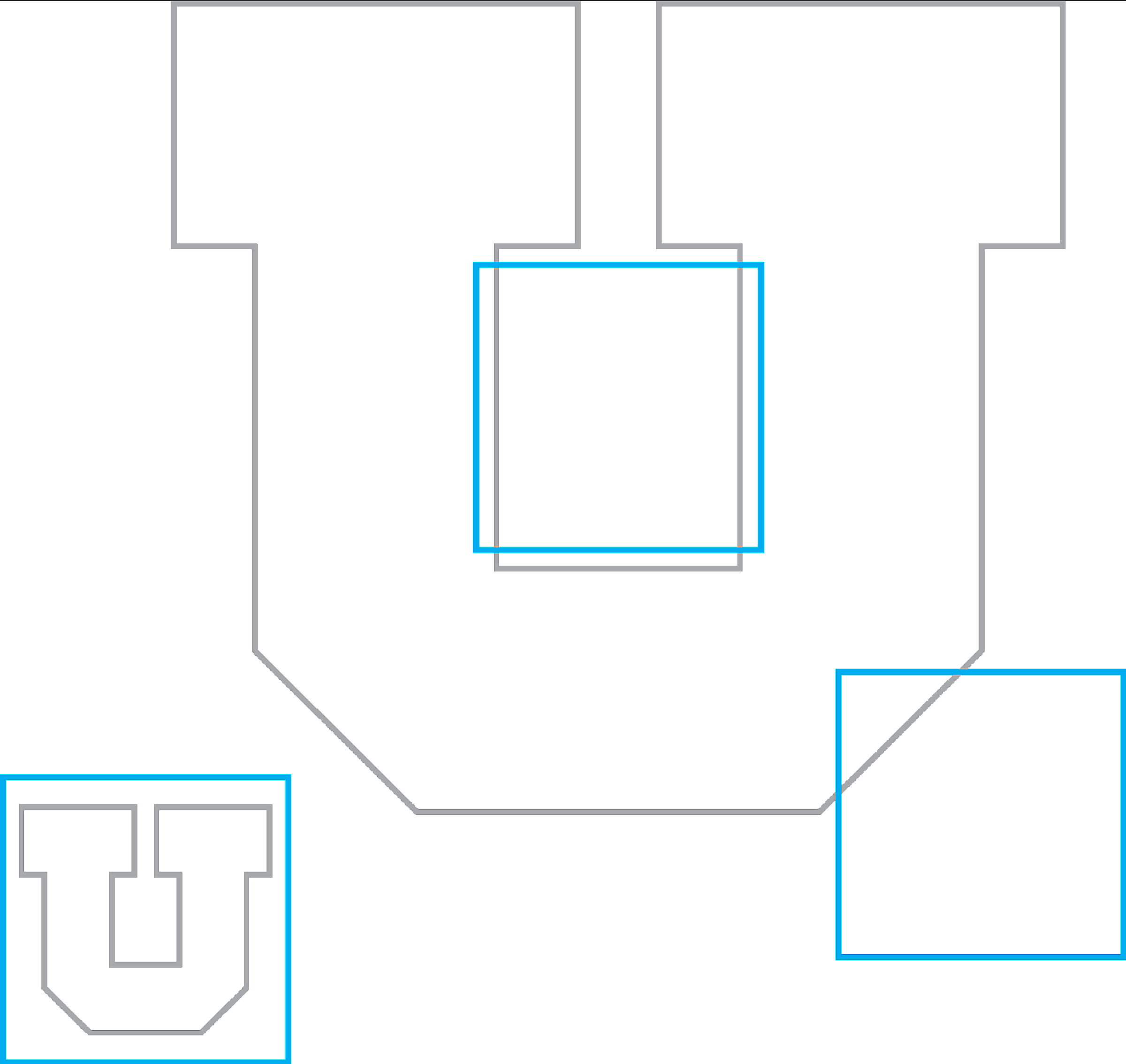 Block U Logo Icon Branding and Style