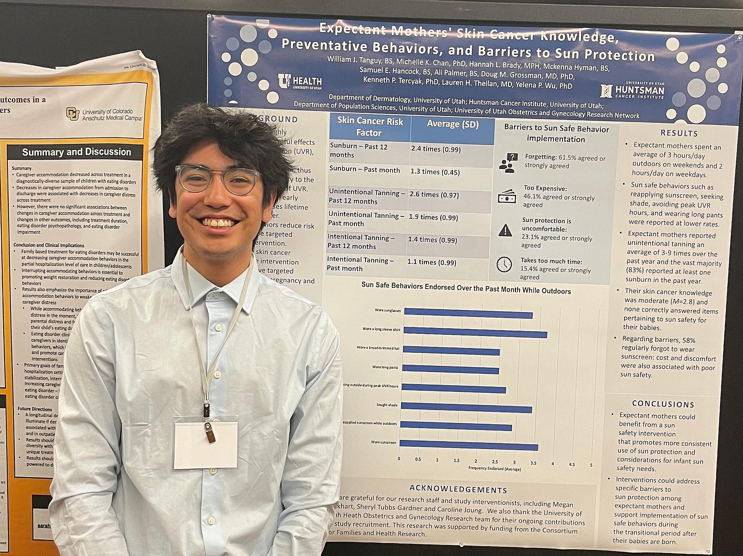 Will Tanguy, BS presenting the SUNRISE study at the Society of Pediatric Psychology Annual Conference (SPPAC) in Chicago, Illinois in March 2023.