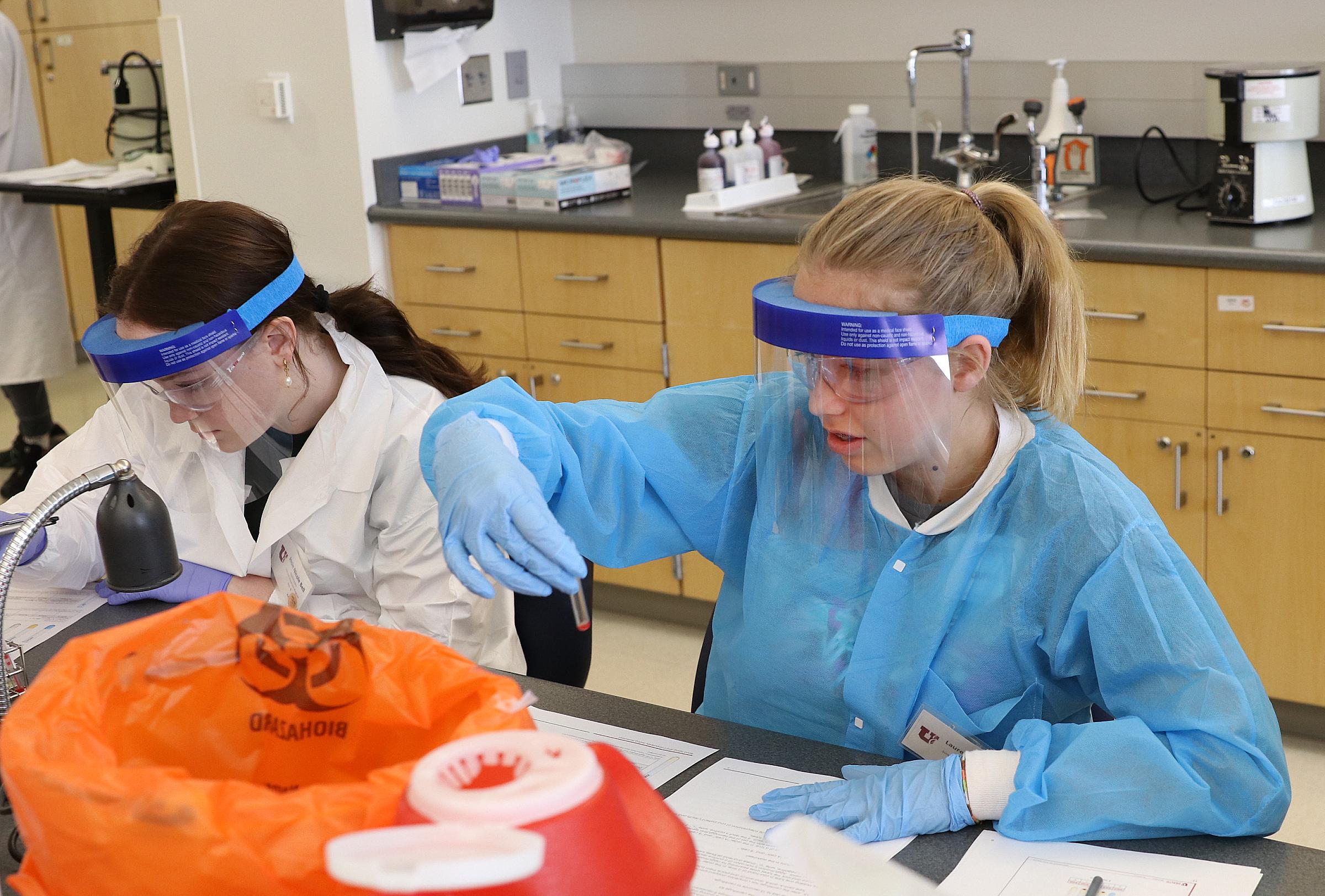  High school students participate in the Medical Laboratory Science summer immersion program at U of U Health.