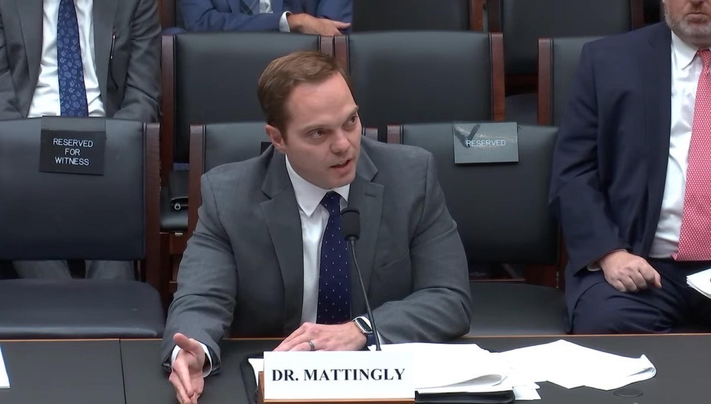 Joey Mattingly testifies for U.S. Congress