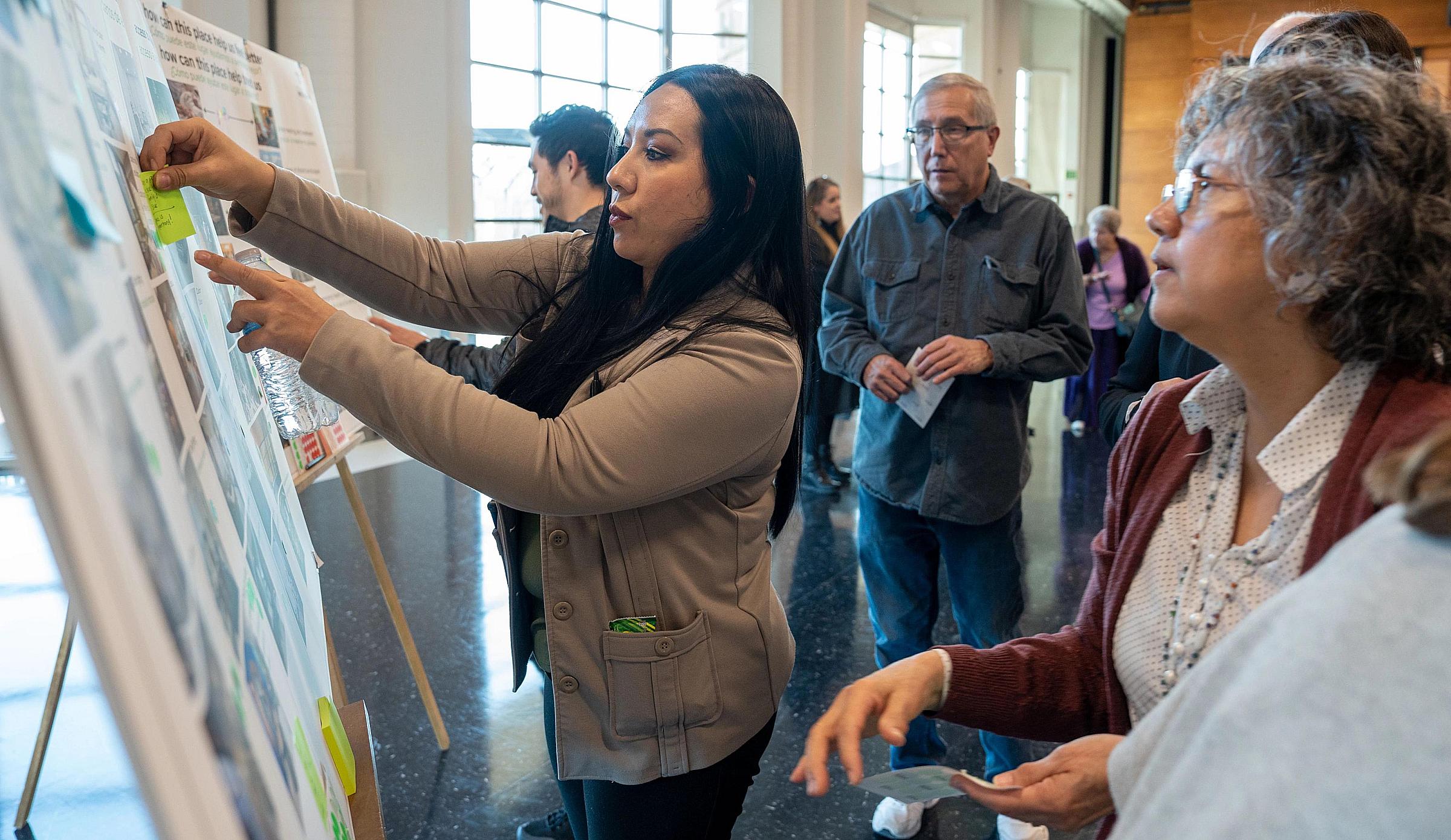 West Valley residents participate in an interactive focus group about the new hospital and health center. 
