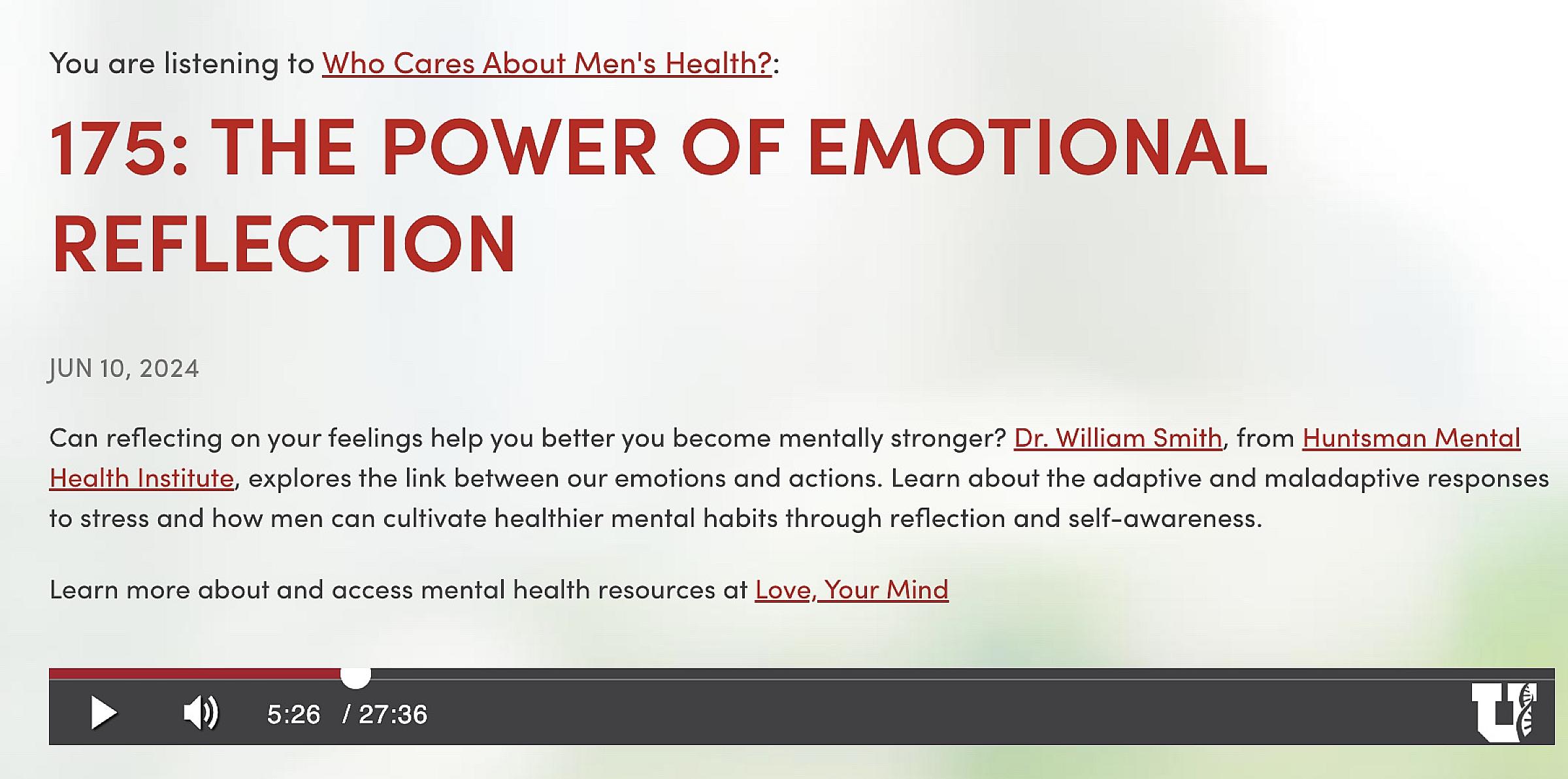 William Smith - Scope Podcast- Men's Health