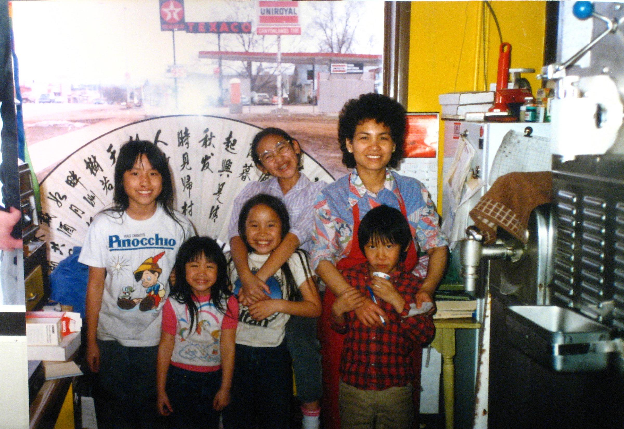 Winter Redd as a child at family restaurant