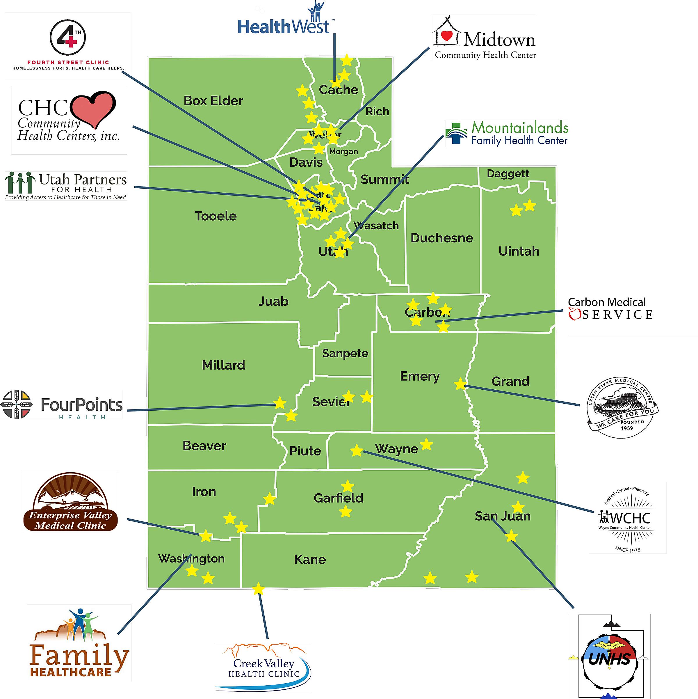 HC2 community partners map