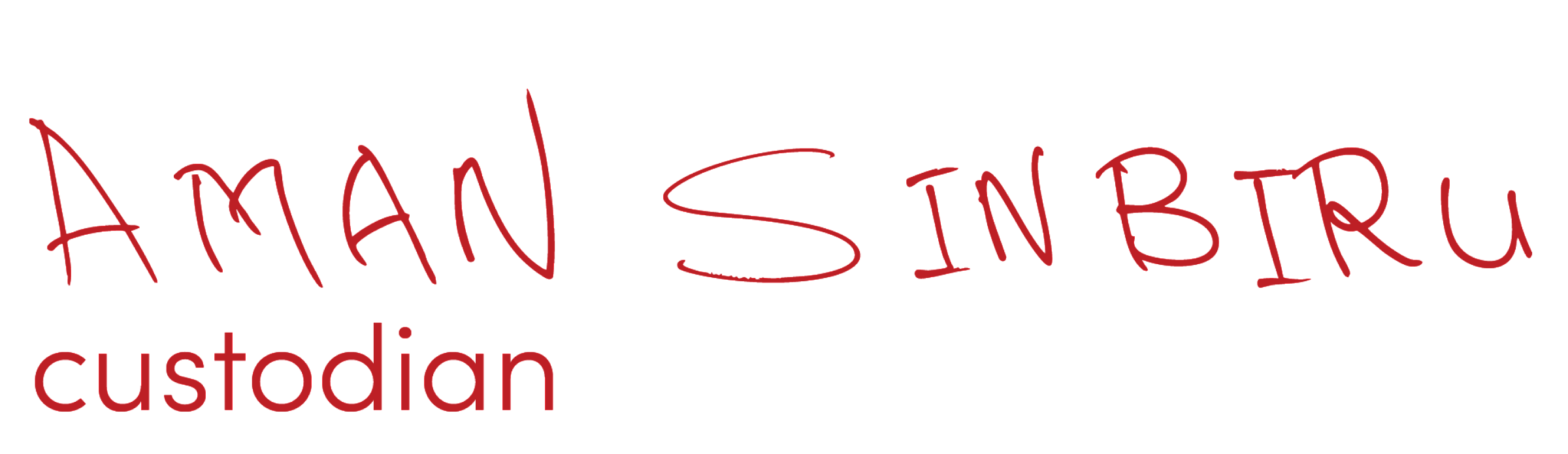 Aman Sinburu signature