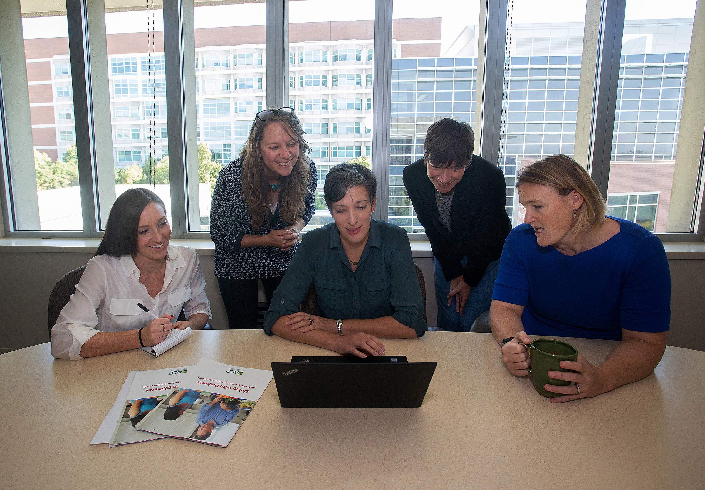 Andrea Wallace with diabetes research team at the University of Utah College of Nursing.