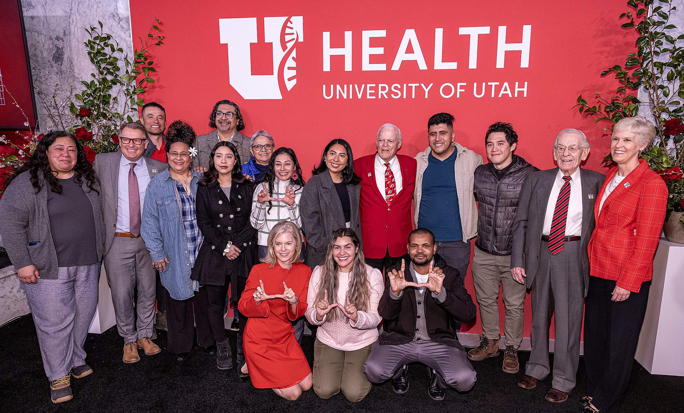 University of Utah leadership and the Eccles family with the West Valley resident committee. 