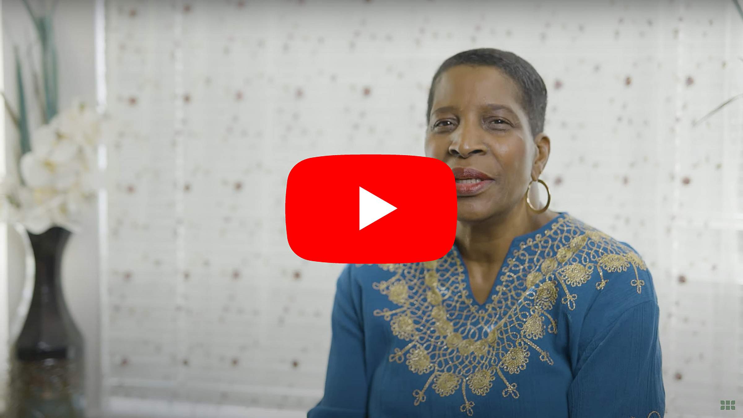 Screenshot of YouTube video by HealthTree Foundation about Deborah Brown's story