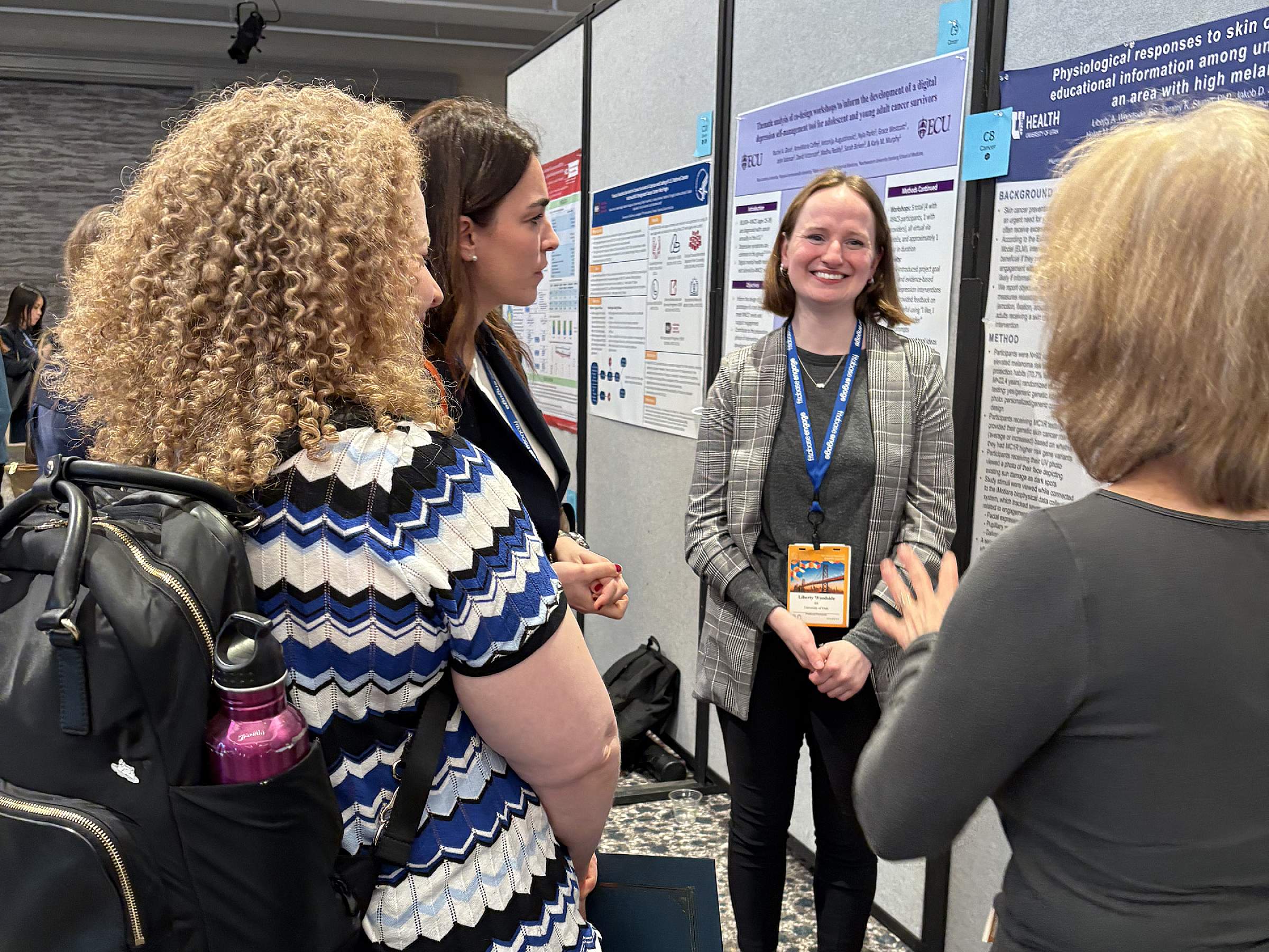 Liberty Woodside presenting a poster at the Society of Behavioral Medicine's 46th Annual Meeting & Scientific Sessions