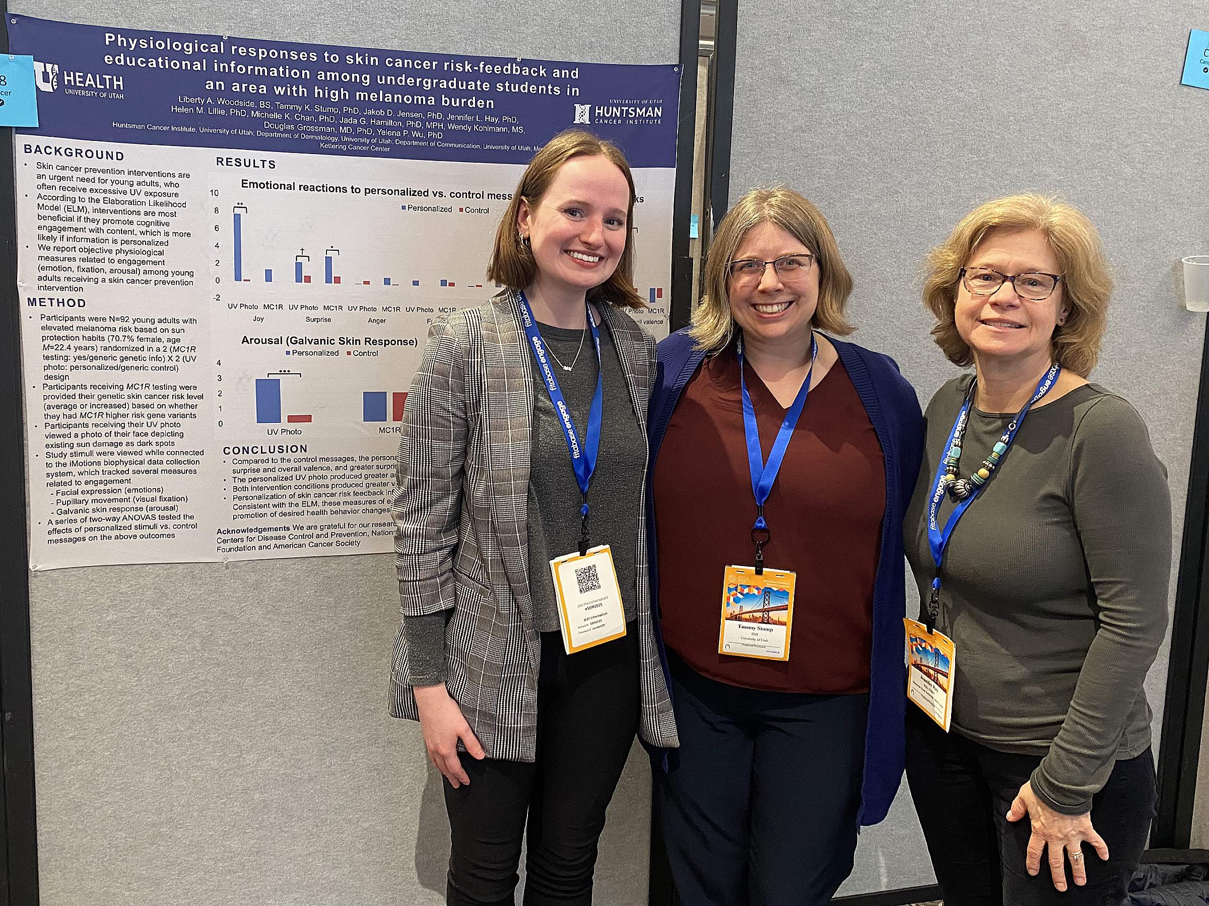 (Left to right) Liberty Woodside, Tammy Stump, PhD, and Jennifer Hay, PhD