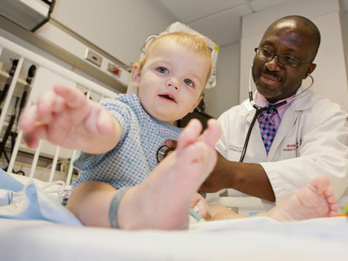 pediatrician and patient