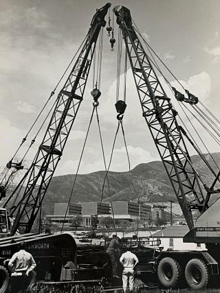School of Medicine Construction Cranes
