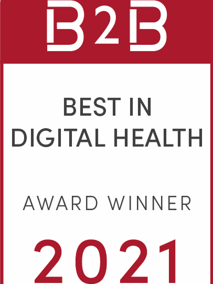 B2B 2021 Best in Digital Health Stamp