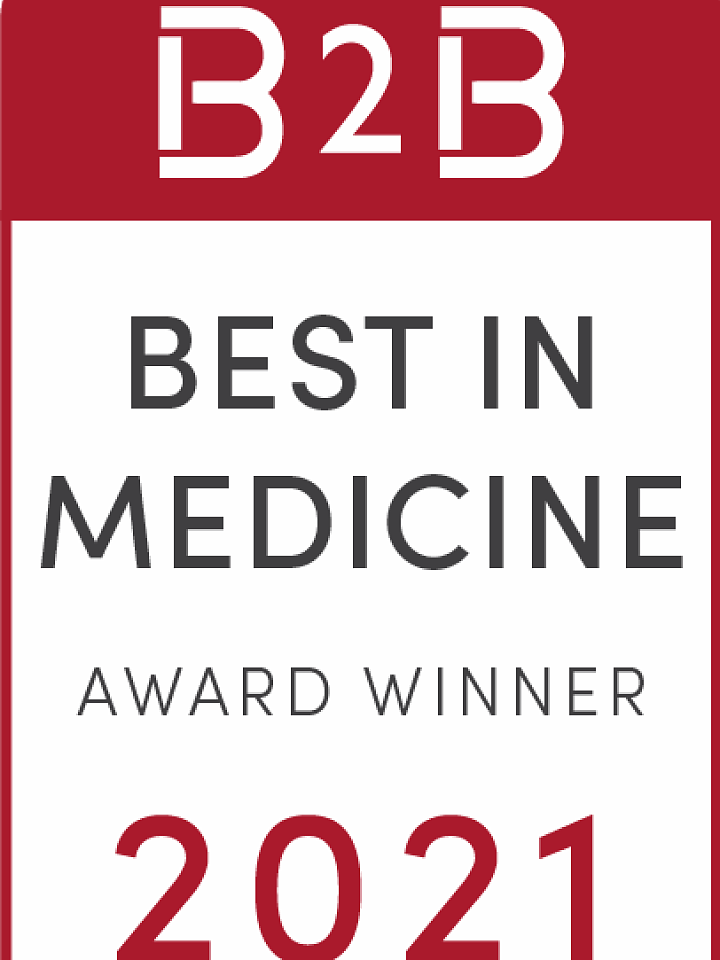 B2B 2021 Best in Medicine Stamp