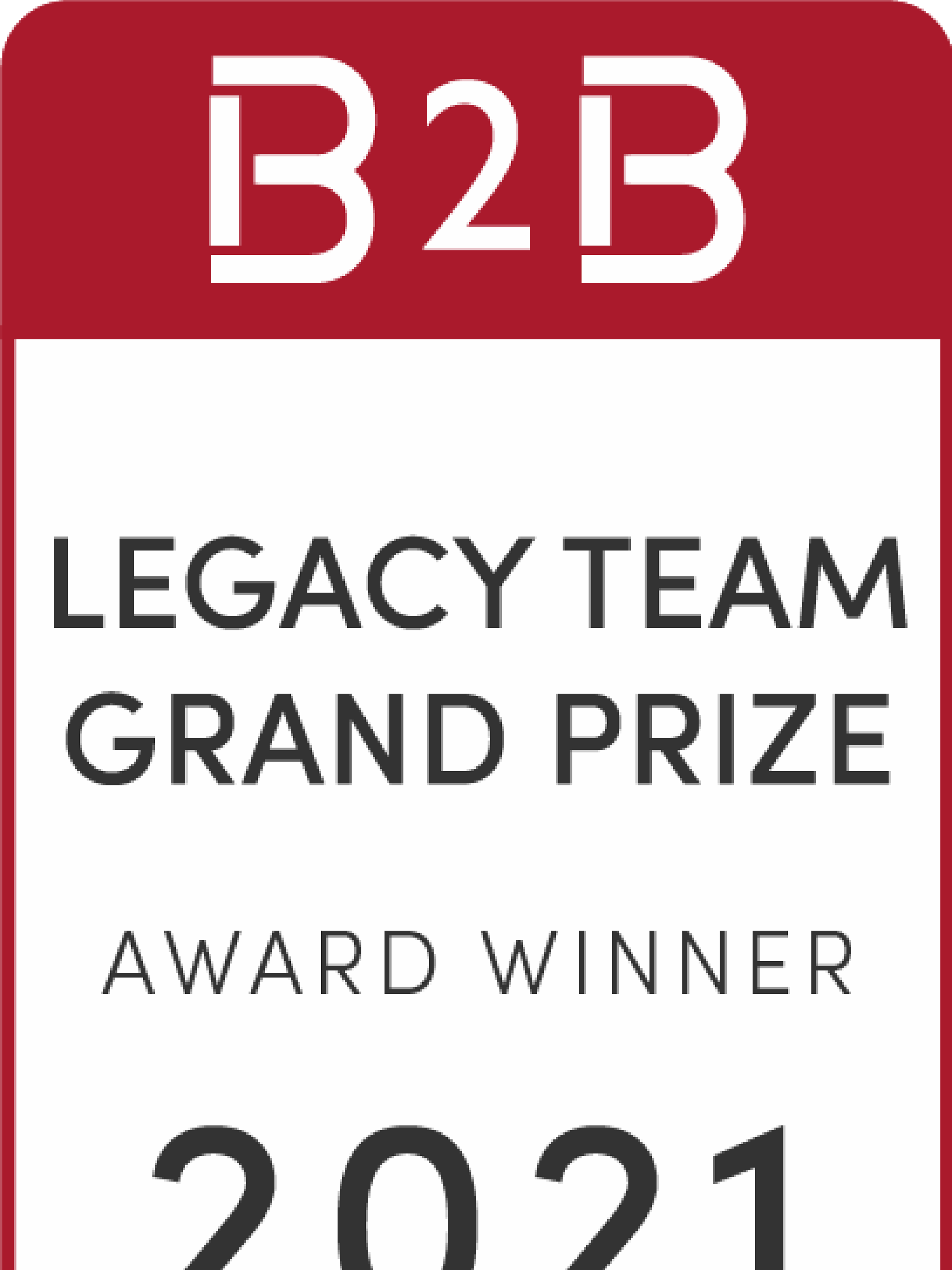 B2B 2021 Legacy Team Grand Prize Stamp