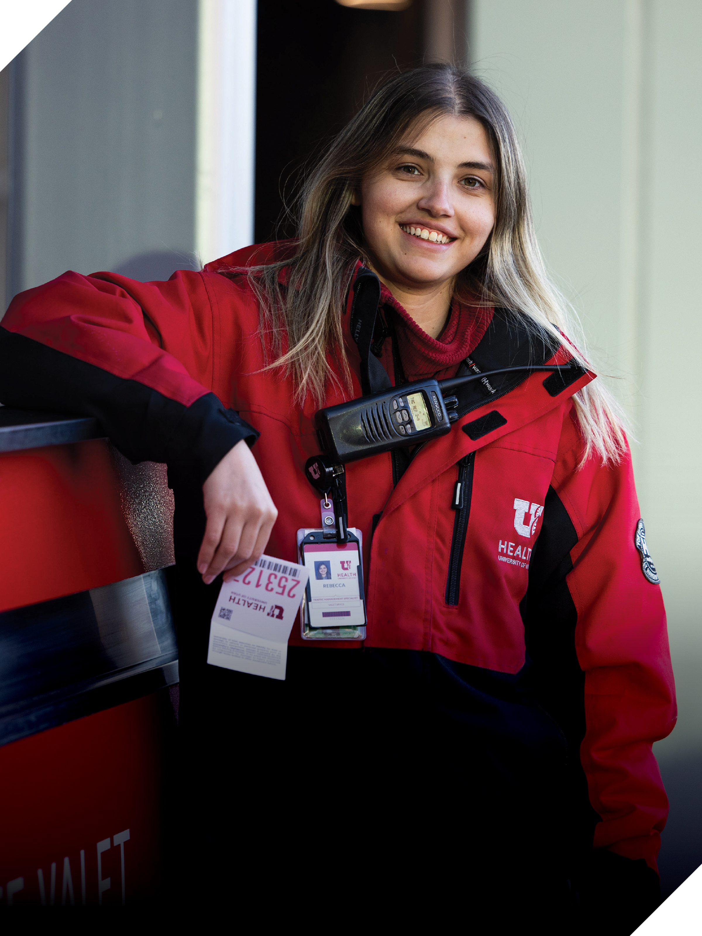 Rebecca Weaver of the U of U Health Valet Team