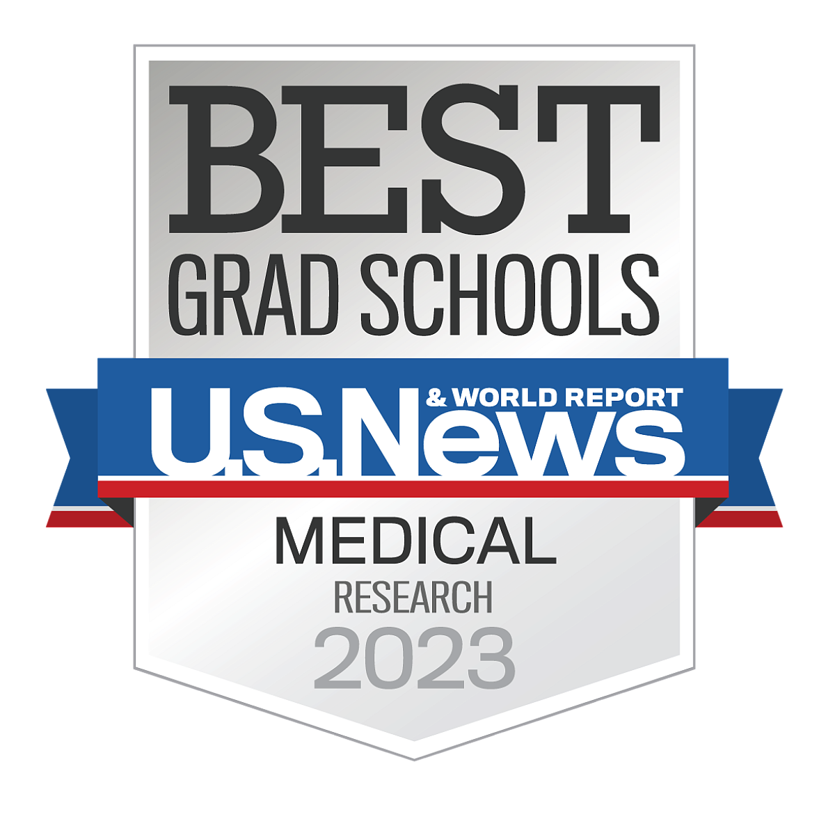 Badge, US News Best Grad Schools Medical Research 2023