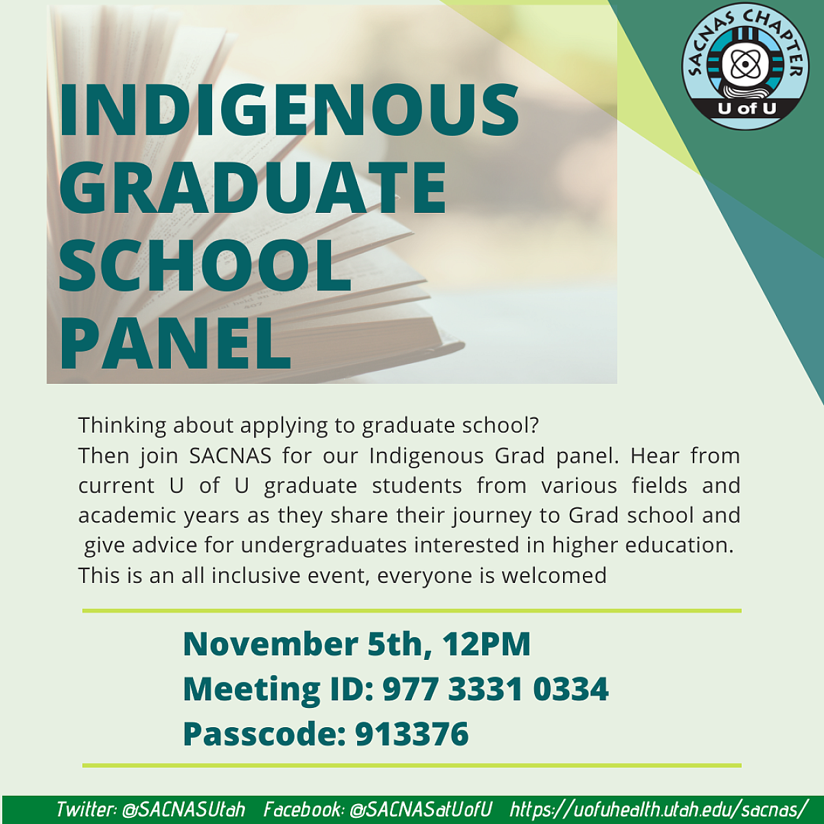 SACNAS Indigenous Graduate School Panel