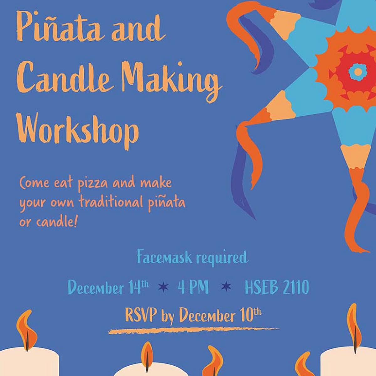 Piñata and Candle Making Workshop Flyer