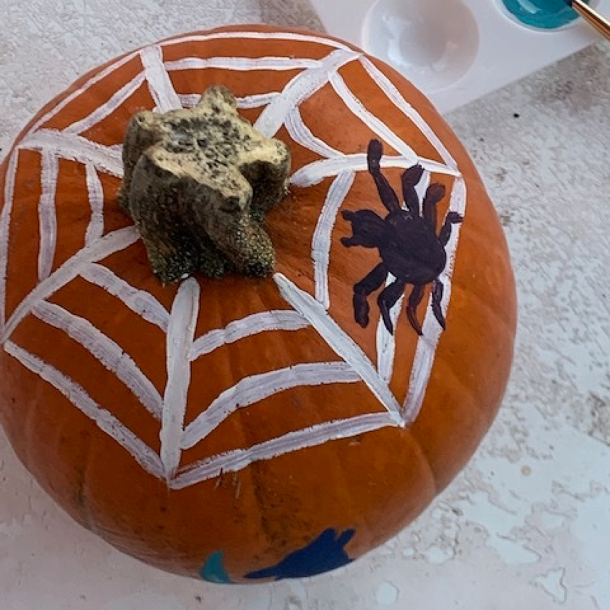 SACNAS Pumpkin Painted with Spider