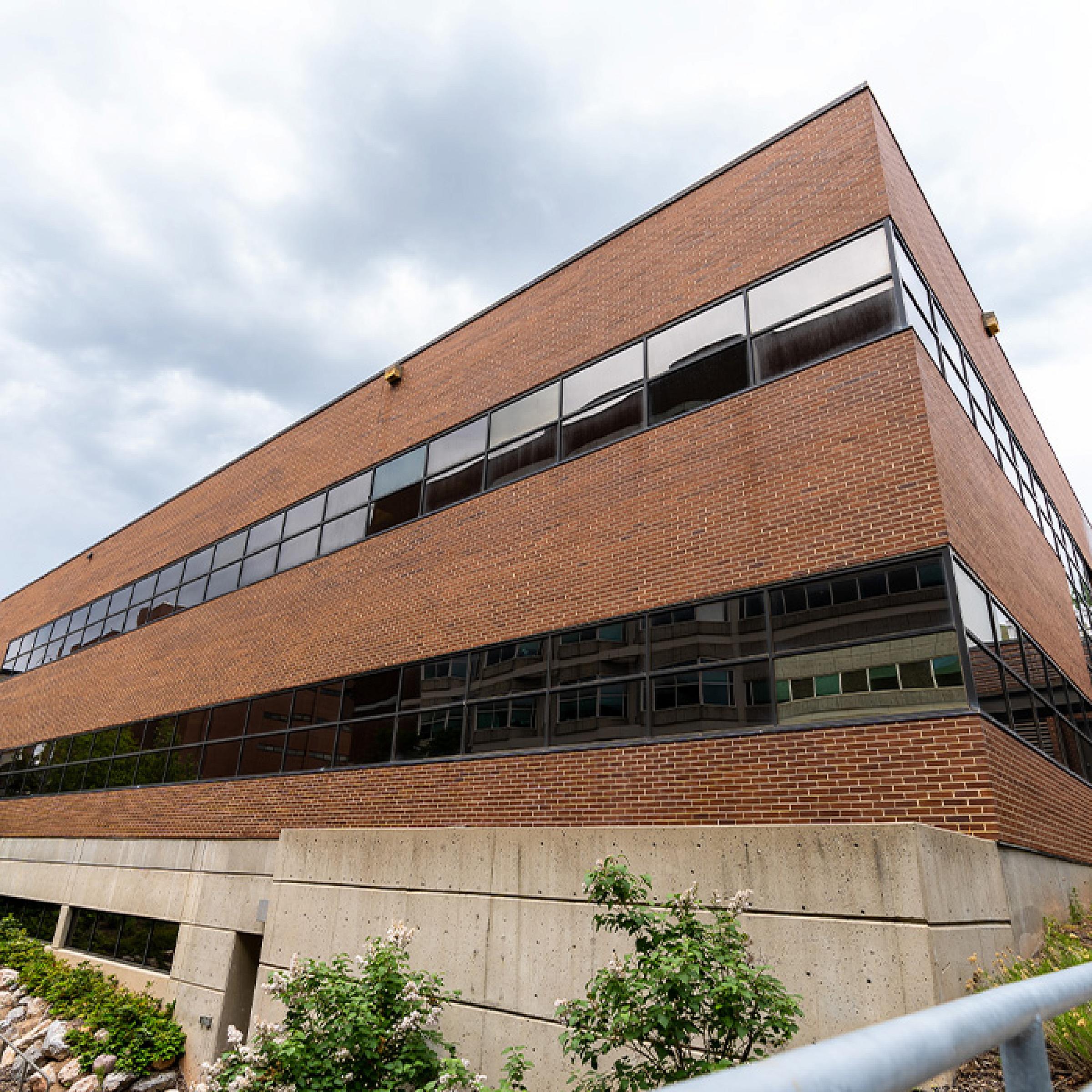 Research, Outside Corner View of Brick Building